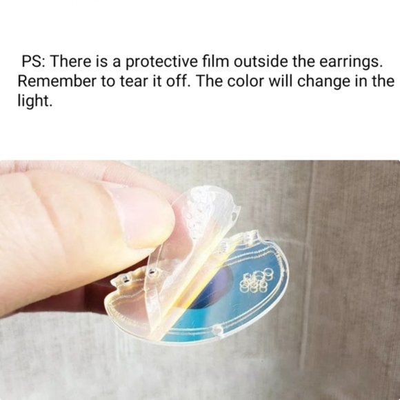 Iridescent Jellyfish earrings - Picture 4 of 7